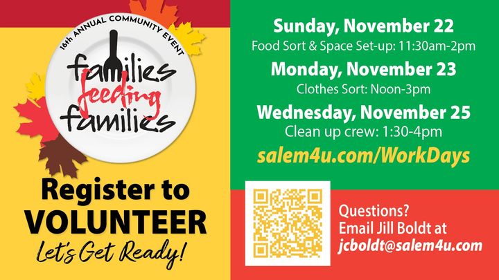 Families Feeding Families Work Days
